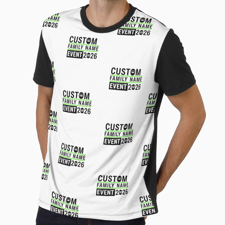 Custom Family Name T-Shirt - Personalized Event 2026 Matching Tee with Logo Icon by mo-carnival