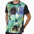 Green Watercolor All Over Floral Pattern by Designs By YL