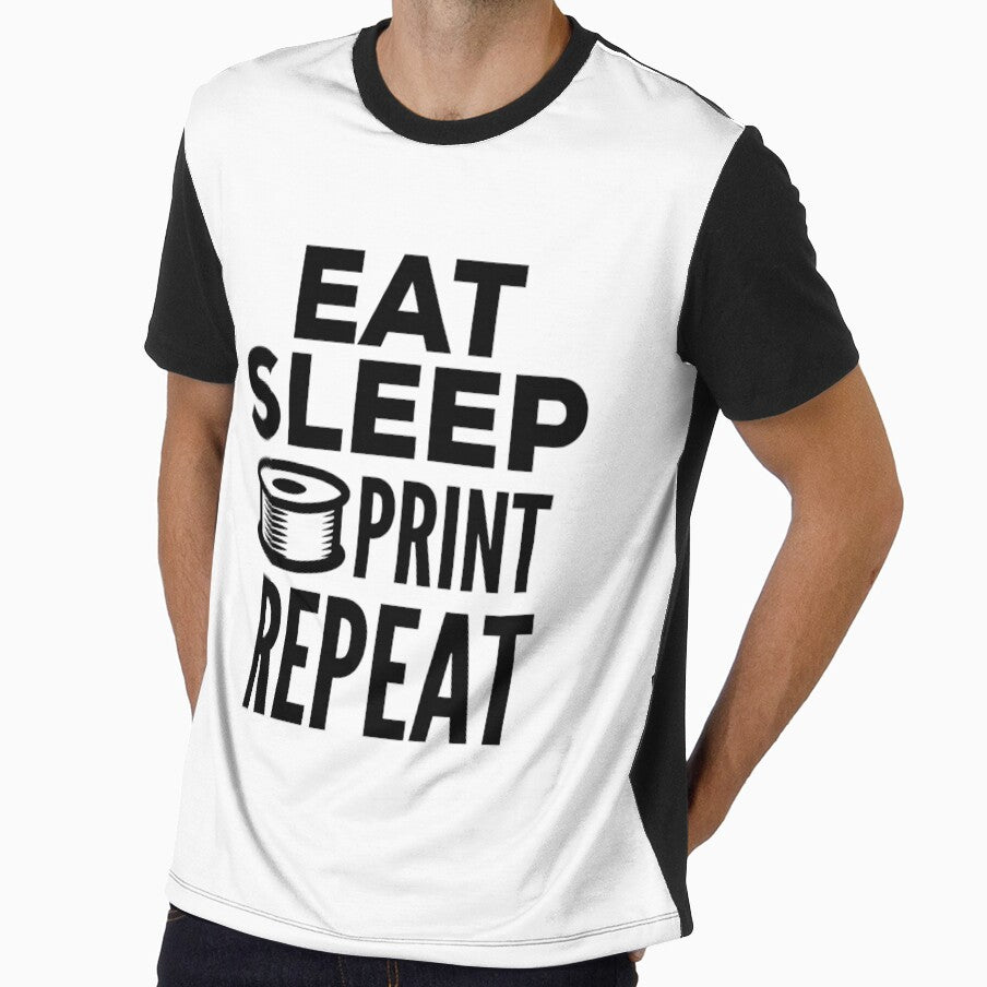 3D Printing Funny Quote - Eat Sleep Print Repeat by HalpinDesign
