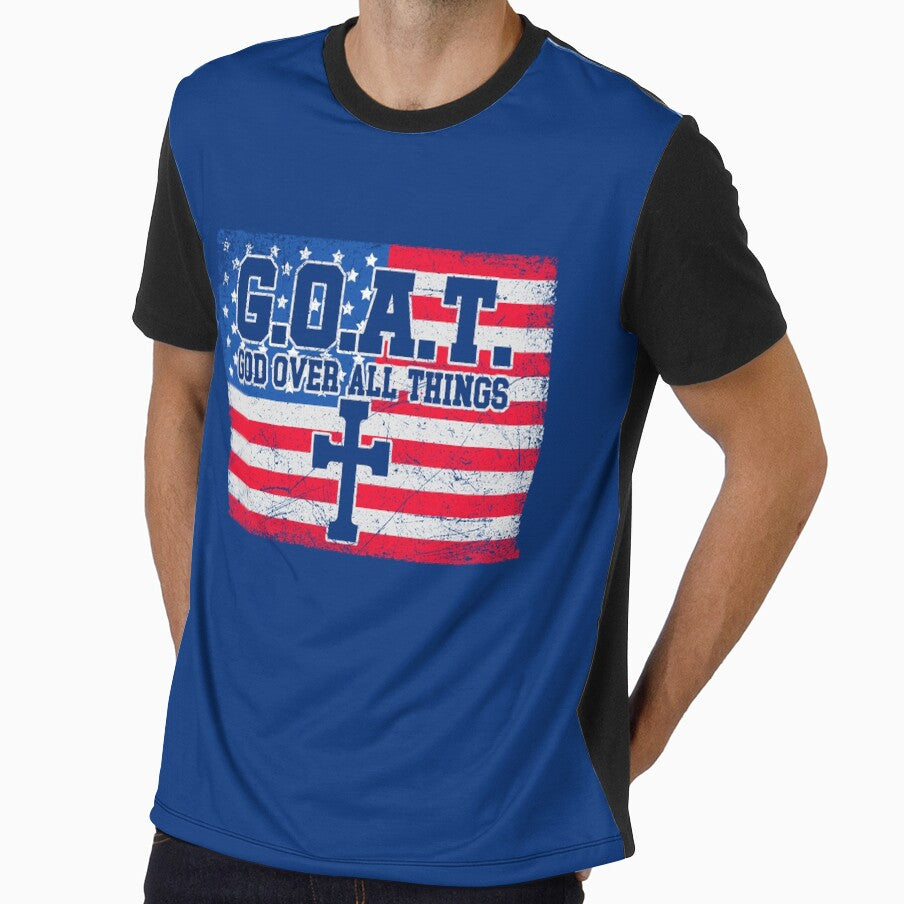 G.O.A.T. God Over All Things Christian USA Patriotic by averyfisher