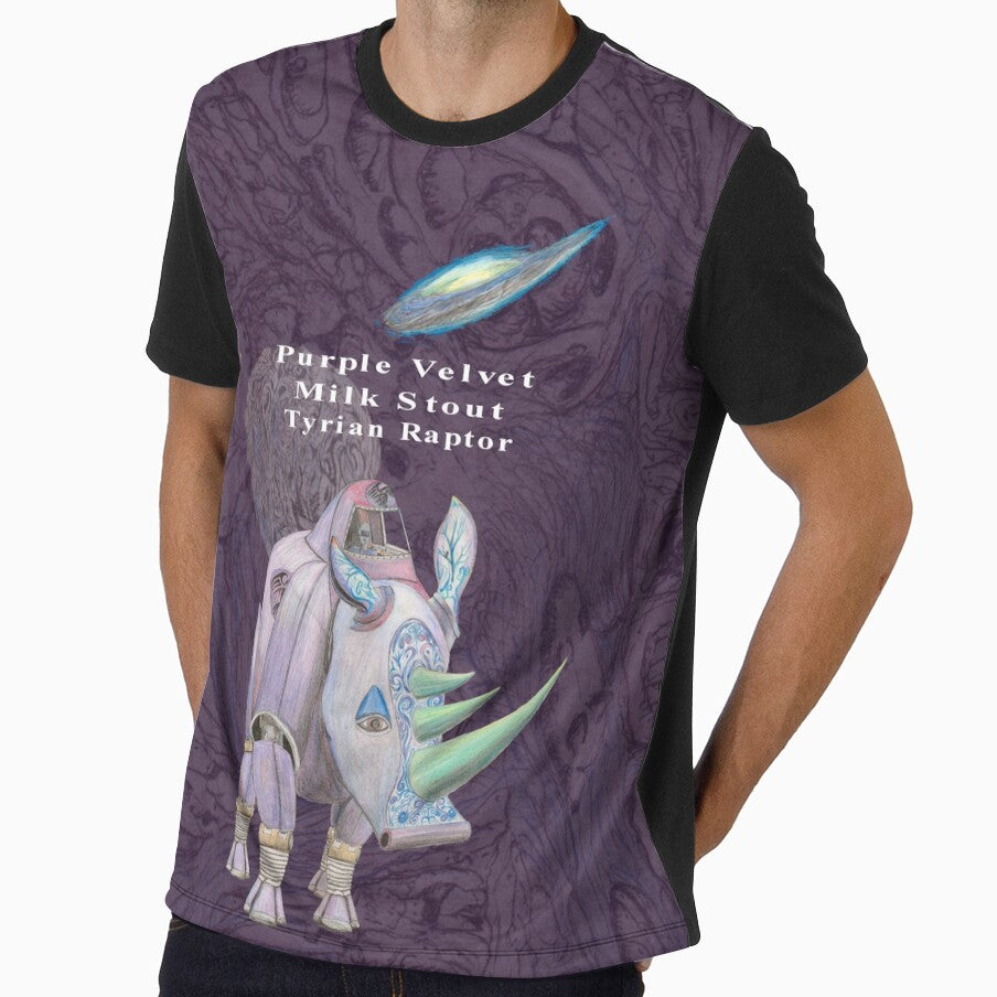 Crash opf Rhinos Tyrian Raptor, Purple Velvet Milk Stout, Novelty by AJLeibengeist