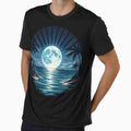 Retro Tropical Moonlit Ocean by PrettyRottenCo