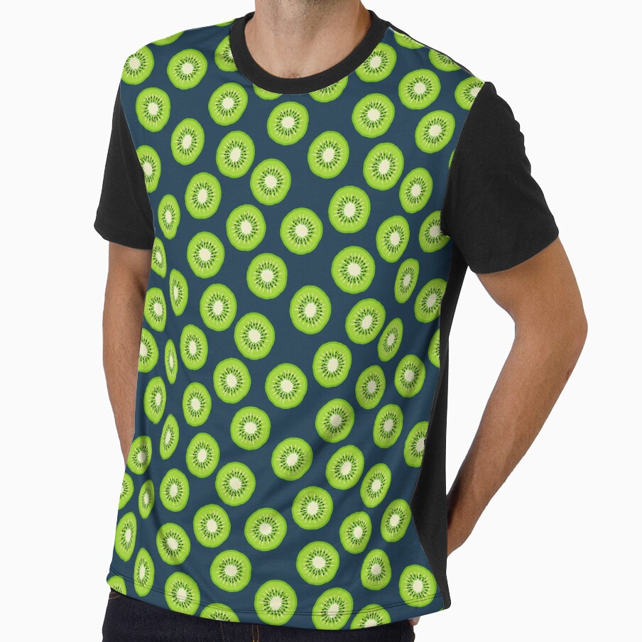 kiwi fruit - navy blue by littlearrow