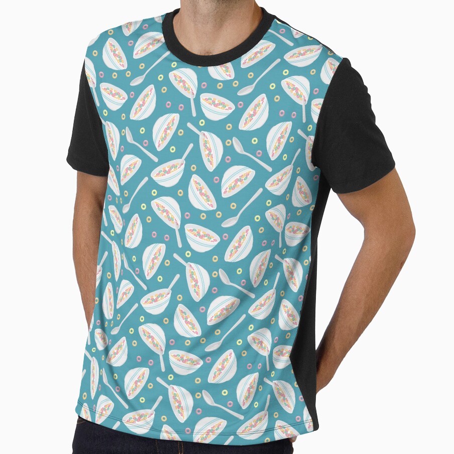 cereal bowl toss - teal by littlearrow