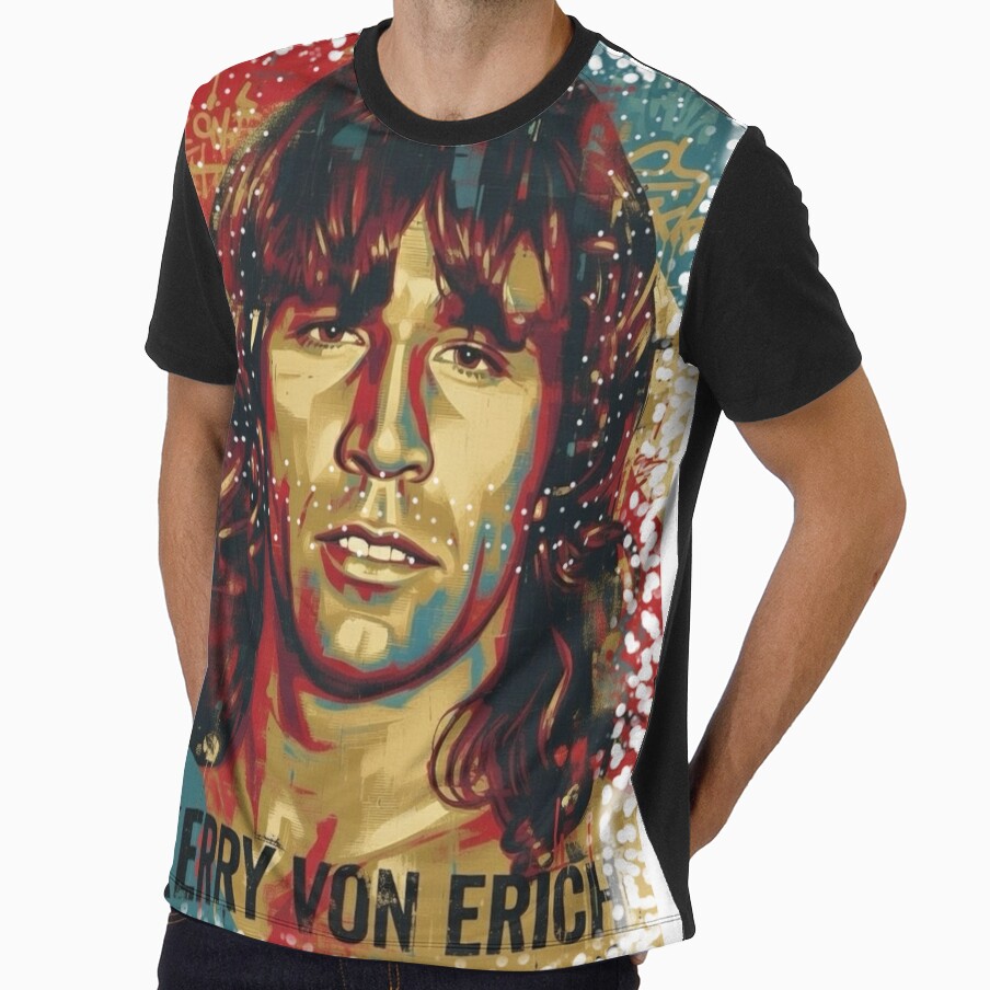 Kerry Von Erich Pop Art Poster | Texas Tornado Wrestling Legend Tribute Artwork by The Irish Whip