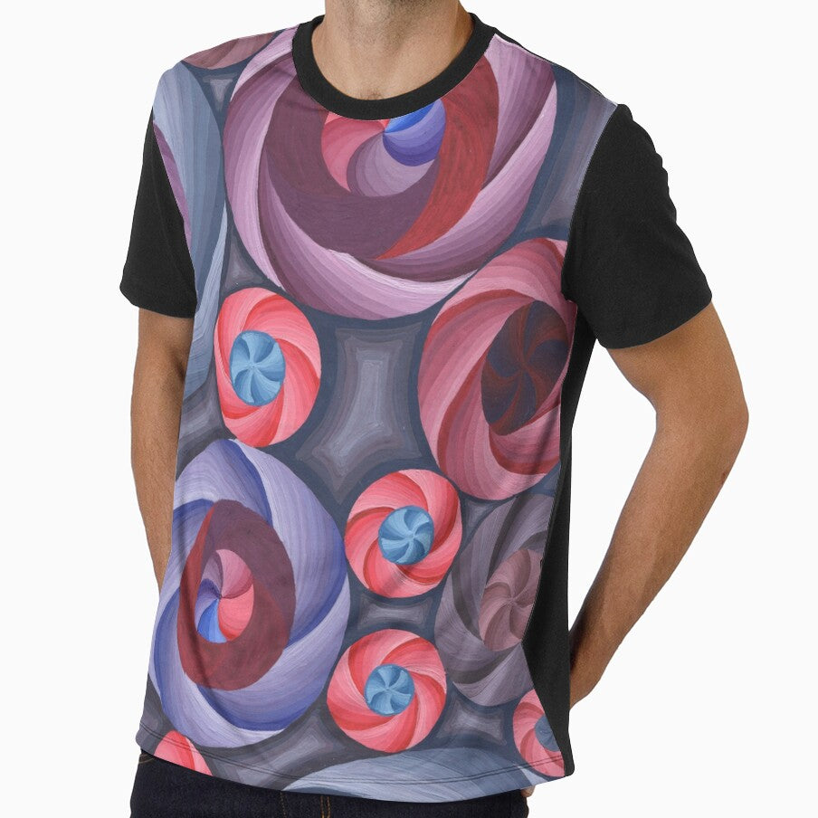Fractal All Over hand drawn Print T Shirt, fractal tee, mathematics TShirt, fractal art Tshirt, rave tee, edm rave shirt by arthouze
