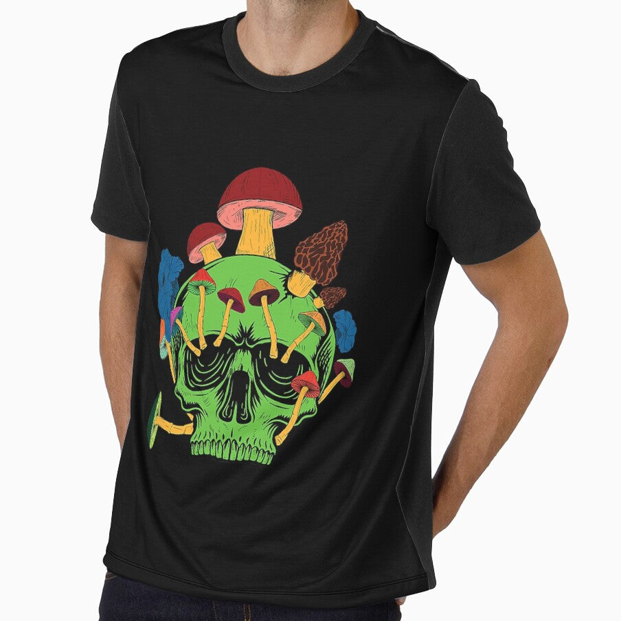 Retro Skull Full Of Mushroom by unassertive19