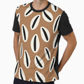 Tribal Cowrie Shell Pattern - Earthy Brown Boho Coastal Design by Cannaxes illustration