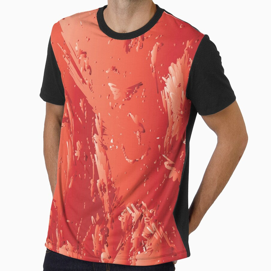 Crazy All Over Red Abstract Design by aventi24