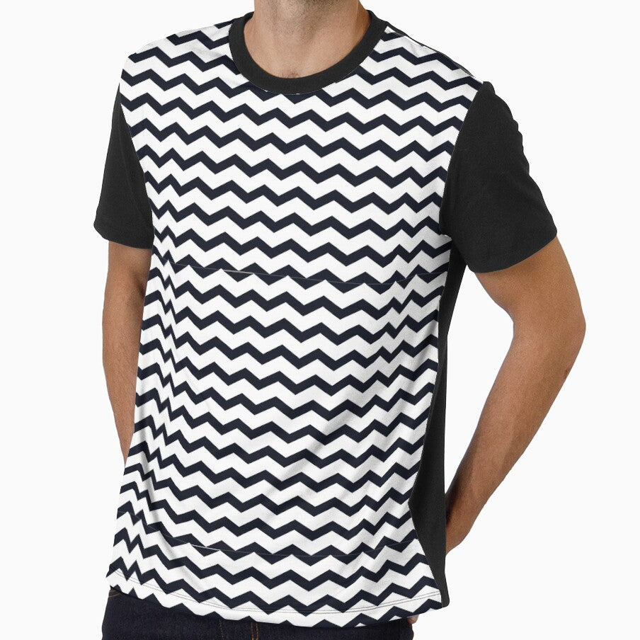 Black and White Zip Zag Design by cgroenewald
