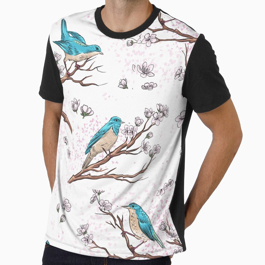 blue bird print by PatrickPOD