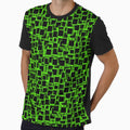 3d squares on glowing green backdrop by GeoffBeattie