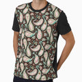 Paisley cats sage green by pholiumsigma_design