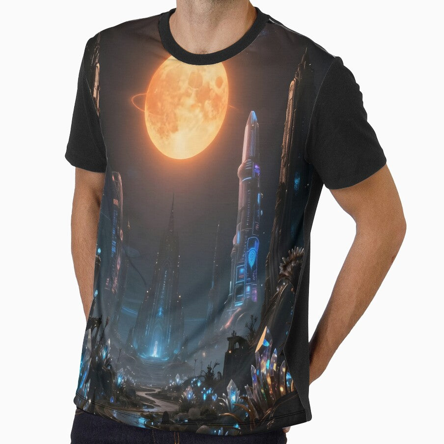 Alien City with Full Moon by DMT-FM