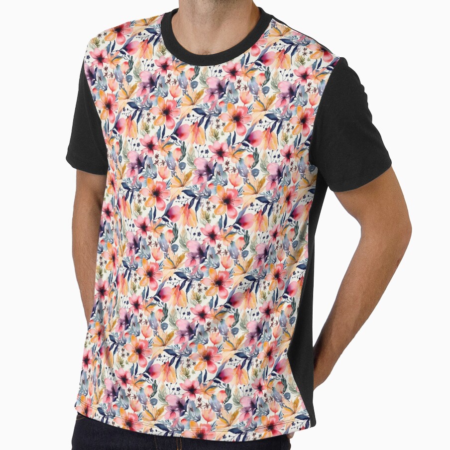 Placeholdecolourful watercolour Flowers, digital artr Placeholder Placeholder Placeholder by AthenaUK