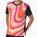 Groovy 70s Sunset Wave Pattern by trajeado14
