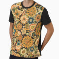 Vintage Organic Paisley Abstract Retro Fashion Print by NK-Studios