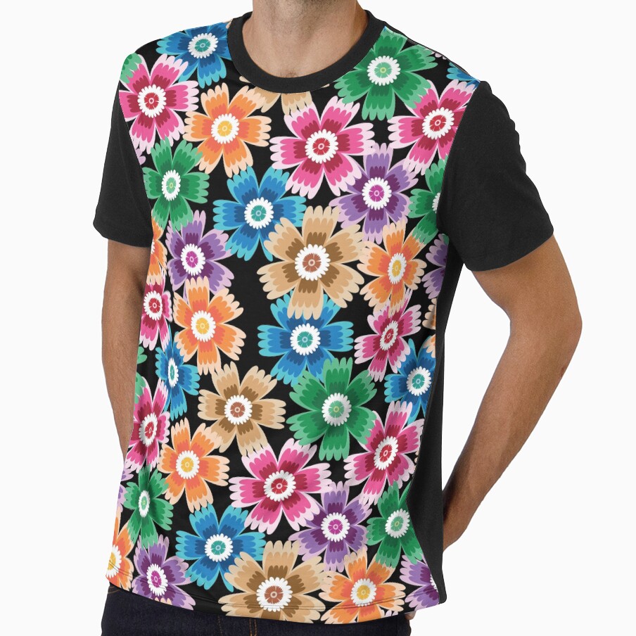 Vibrant All Over Floral Seamless Pattern by PowerAntShop