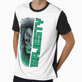 Howling Wolf Silhouette Against Full Moon with Typography by designRshop999