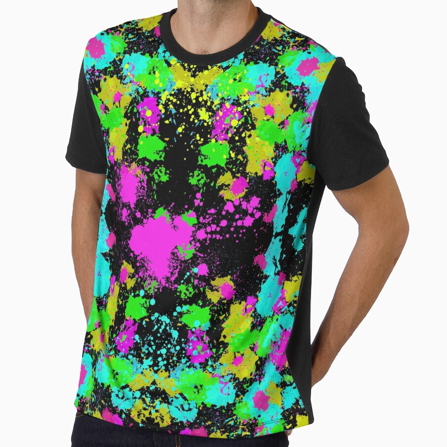 Neon splatter design by Starlett Designs