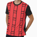 3D Red Geometric Abstract Pattern by mamahellfire31