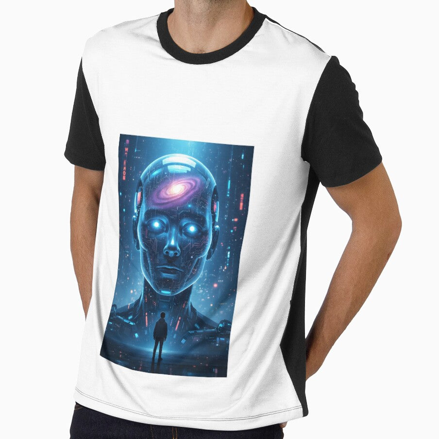Cosmic Robot – Futuristic AI Guardian of the Universe | Sci-Fi Space Art” by SoulGraphixx