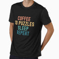 Coffee 3d Puzzles Sleep Repeat - Funny 3d Puzzles & Coffee Gift by kindxinn