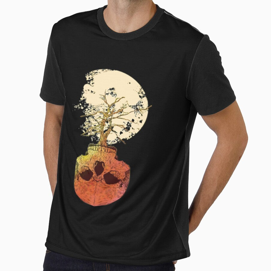 skull bowl for tree with full moon by chris299