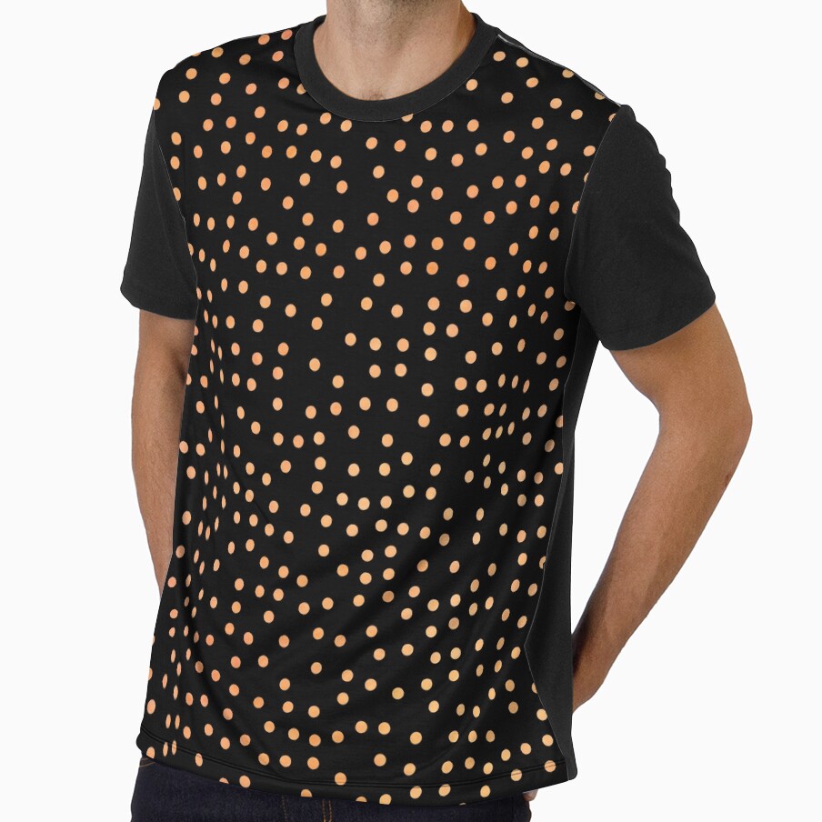 Bubbles Circles Pattern Orange Yellow by leomooncreates