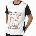 Sorry I'm late I had to watch my 3D printer Design by venomousvector