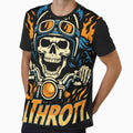 FULL THROTTLE Vintage Moto Thunder Lightning Retro Art by kosongxlima