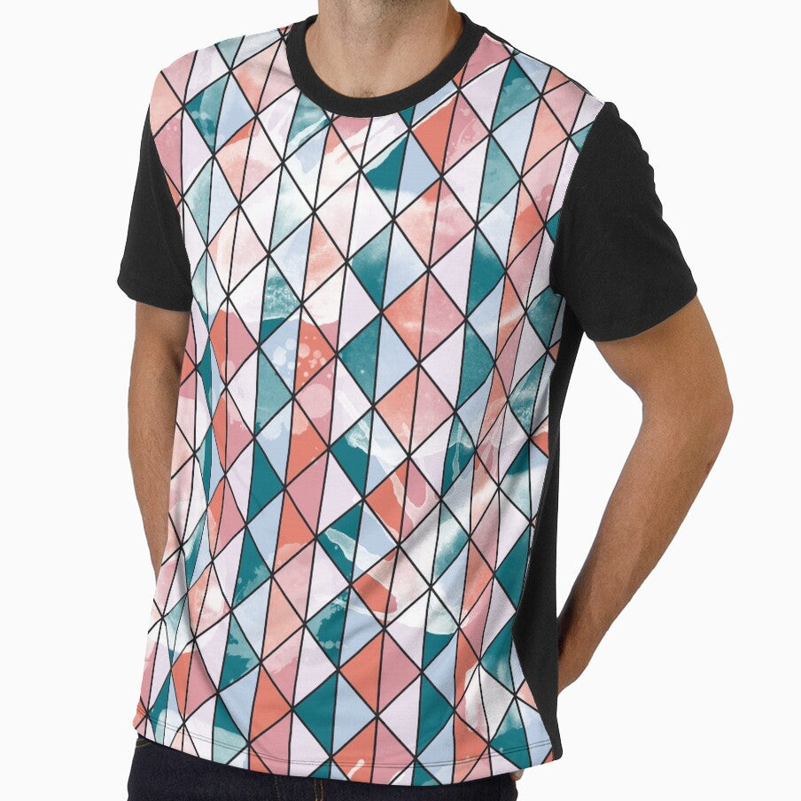 Stained Geometric Print by TapestryDesigns