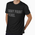 Copy of Shiny Paint Sucks - for patina paintwork custom car and hot rod fans - gray print by retropetrol