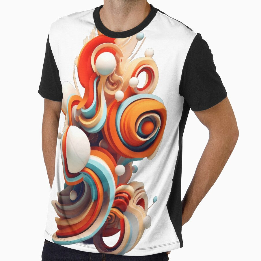 Orange Organic Abstract 3D Shape by tankuss