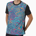 Abstract Fluid Color Flow Pattern by Wednesday Art design
