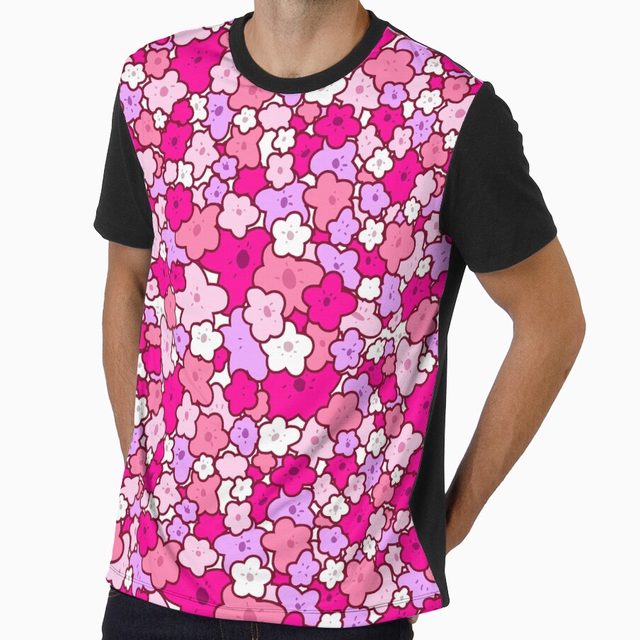Bright Pink Flower Pattern by Kaija