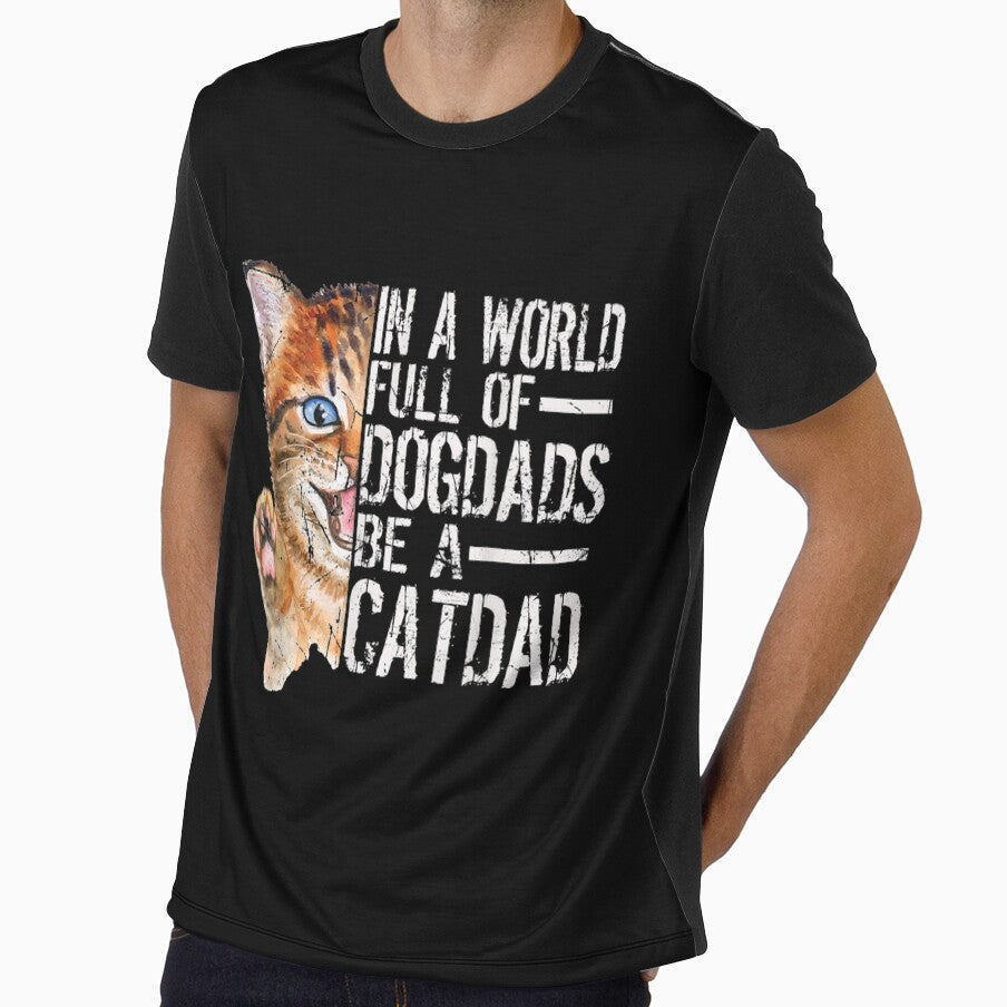 Mens In A World Full Of Grandpas Be A Papa Cat Dad by tashiav