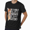 Mens In A World Full Of Grandpas Be A Papa Cat Dad by tashiav