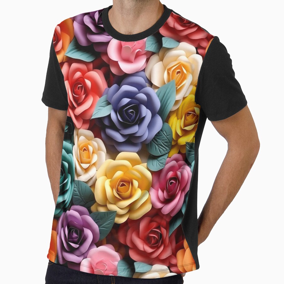 Pretty 3D Flower Pattern Design by mondmakes