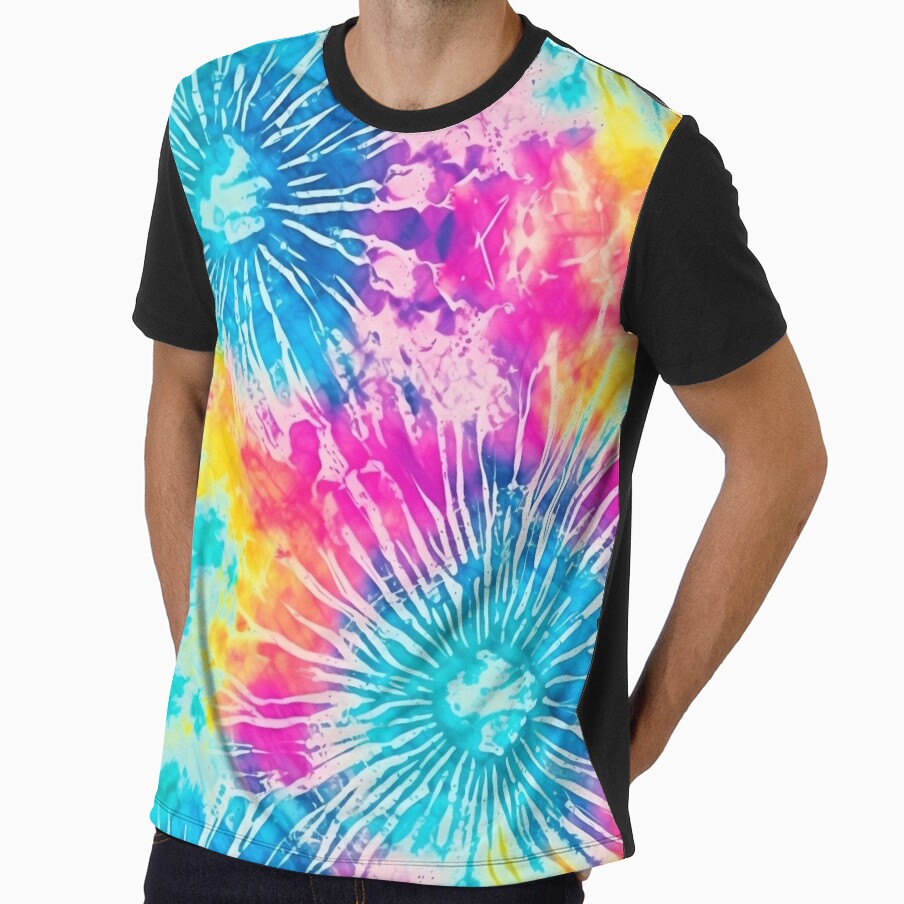 Rainbow Tie dye Texture style Sublimation Design by BabydellArt