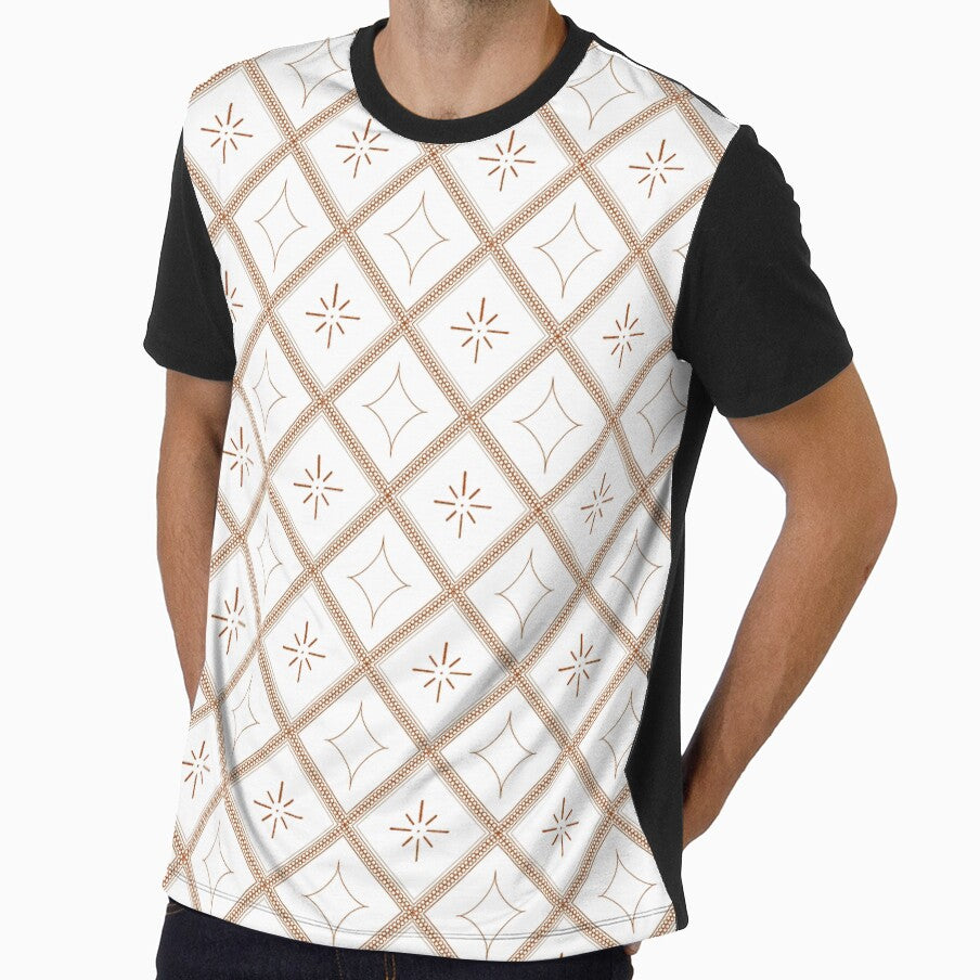 Diamond and Star Pattern -Orange- by Houst-cn