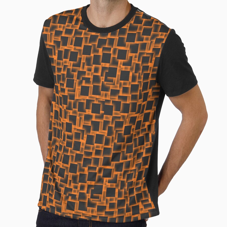 3d squares on glowing peach backdrop by GeoffBeattie