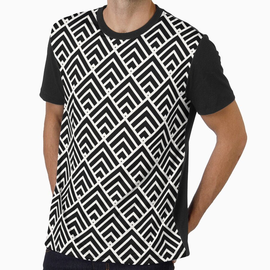 Geometric Diamond pattern design on dark colours by ajtechdesigns