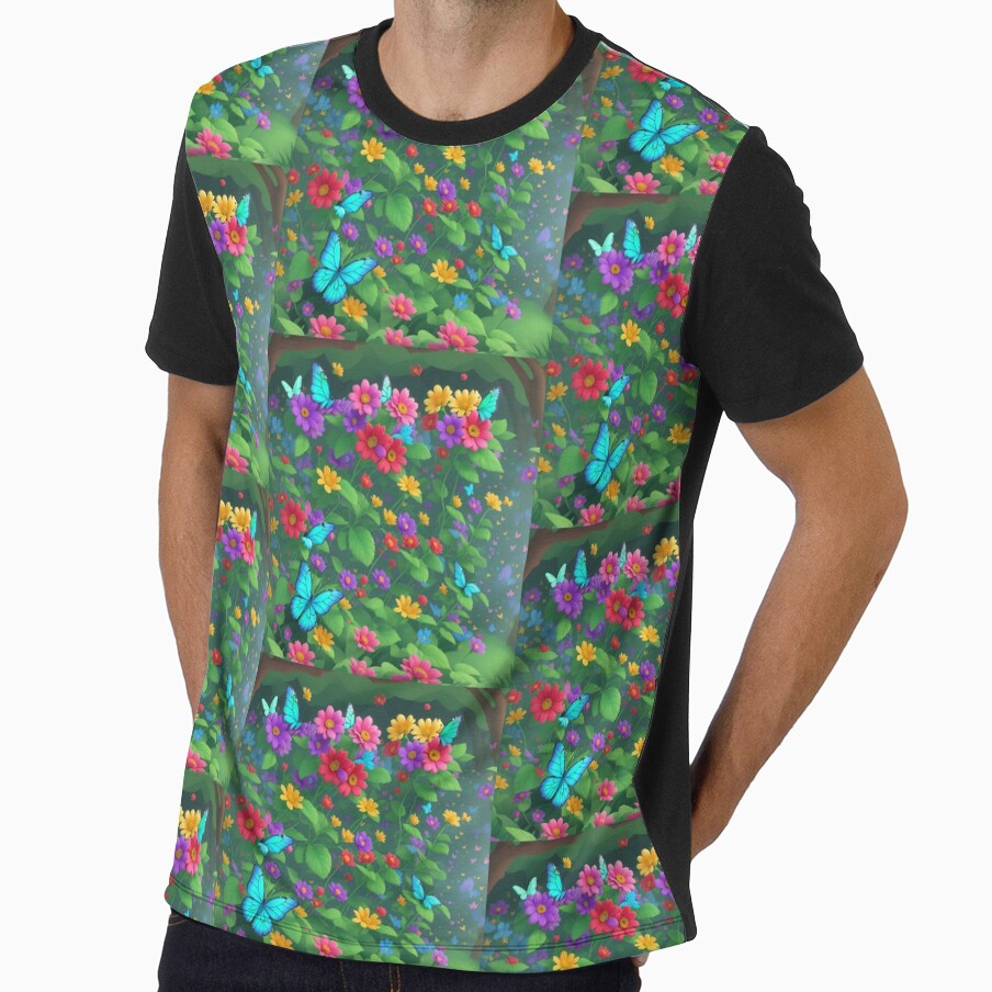 Butterflies on Colorful Flowerbed by Brestylefire