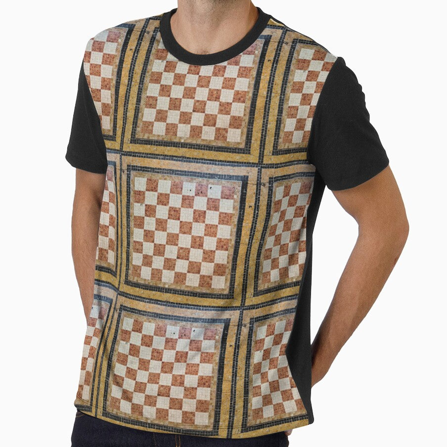 3d Rustic italian mosaic chess pattern seamless design by GeoffBeattie