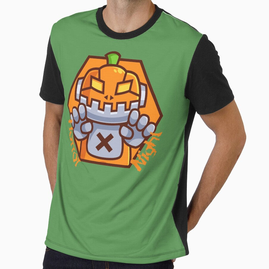 Fright Night Scary Halloween Pumpkin Design-Spooky Halloween Pumpkin Night by Red-ElYoubi
