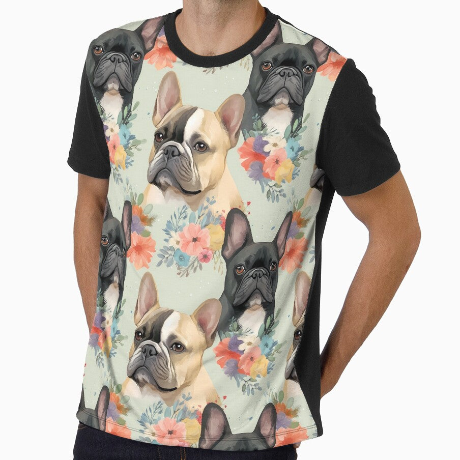 French Bulldogs All Over Tote Bag by candiscamera