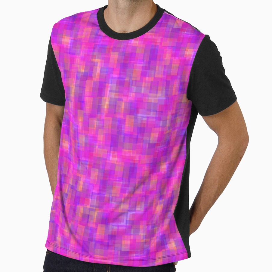 Pink Blocky Abtract Style by Polu's Variety Shop