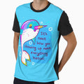 "You Showing Up Makes Everything Better" Rainbow Narwhal by thelatestkate