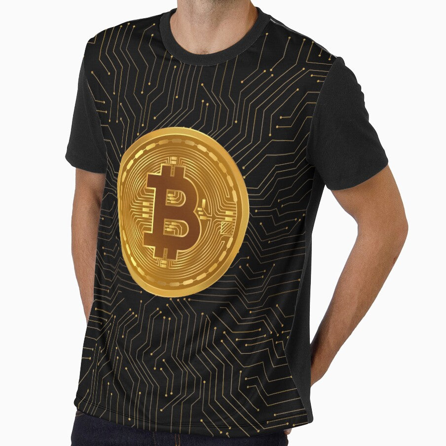 Bitcoin Logo, Bitcoin, blockchain, All over print by ShaykhUmer